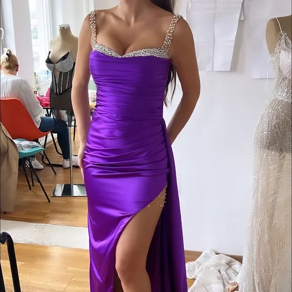 Custom Made Evening Dress | Color: Purple | Size: 0j | Hibabey's Closet Custom Made Evening Dress | Color: Purple | Size: 0j | Hibabey's Closet